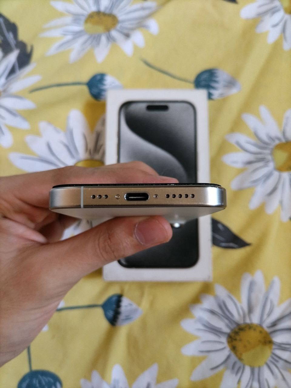 iPhone 15 pro white titanium