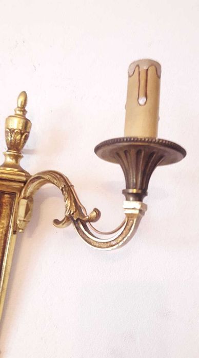 Set de trei aplice din bronz masiv vintage