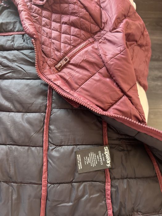 Дамско яке superdry бордо