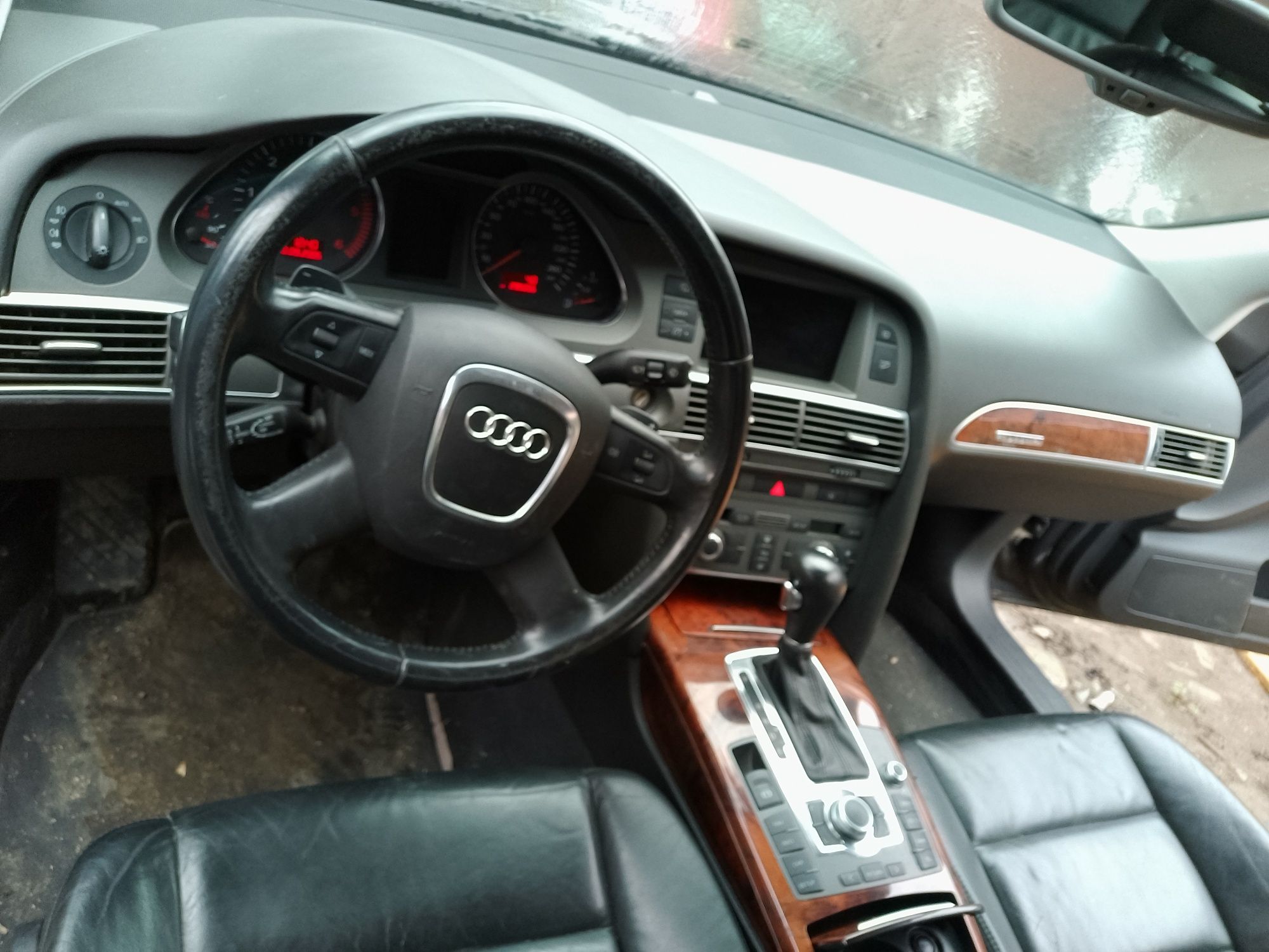 Volan piele 4 spițe cu comenzi audi A6 C6