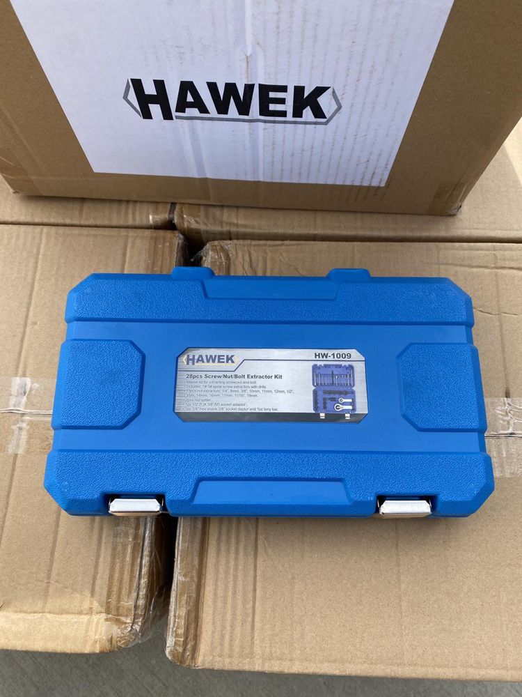 Комплект Екстрактори + Гайкоцеп+шпилковадачи Hawek