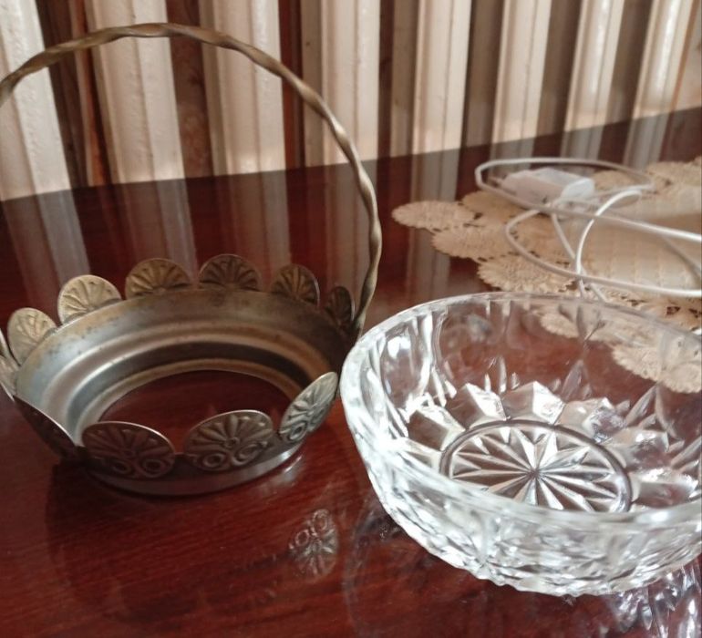 Сахарница конфетницы мельхиоровая советская