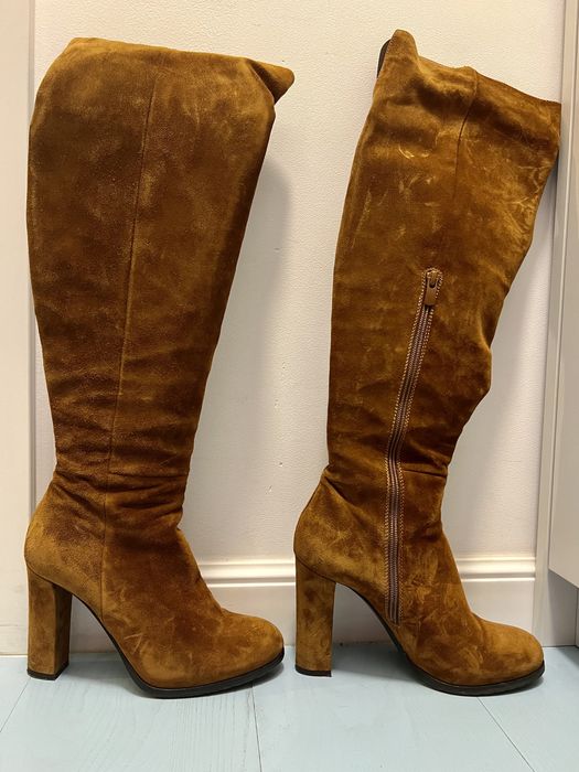 Cizme lungi maro Musette mărimea 38