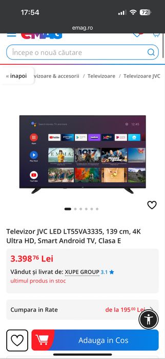 Android TV JVC 4K
