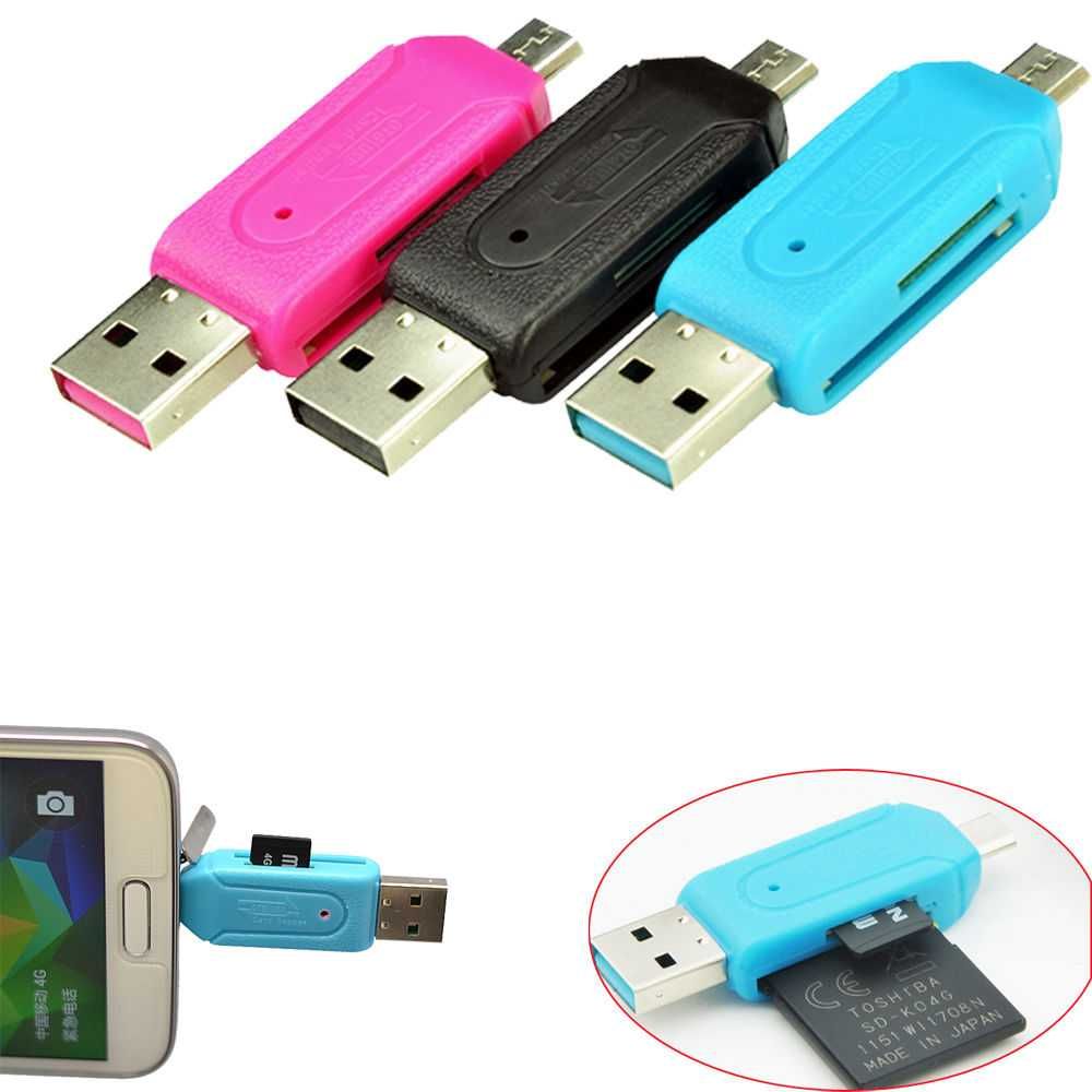 Adaptor All In One Memory Card Reader Usb 2.0+OTG Micro SD/SDXC TF