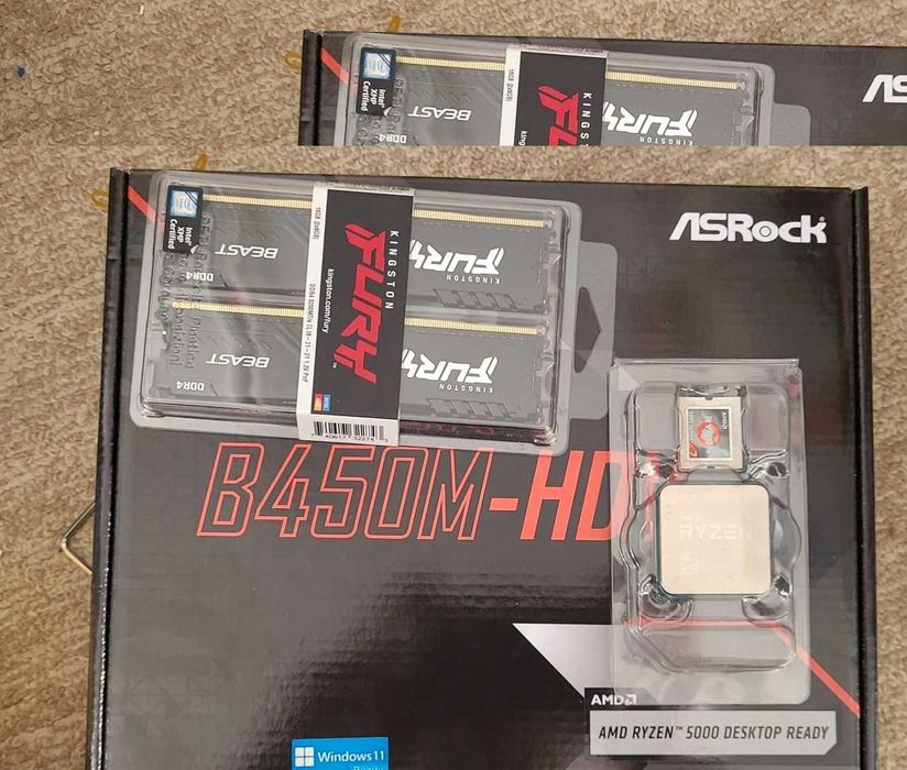 Kit Gaming - AMD Ryzen 7 5800X + ASRock B450 + 16 GB RAM 3200 - Nou