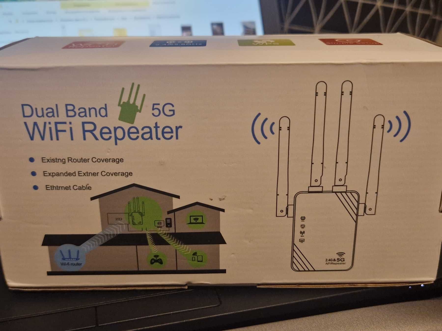 Усилвател WiFi Range Extender безжичен сигнал