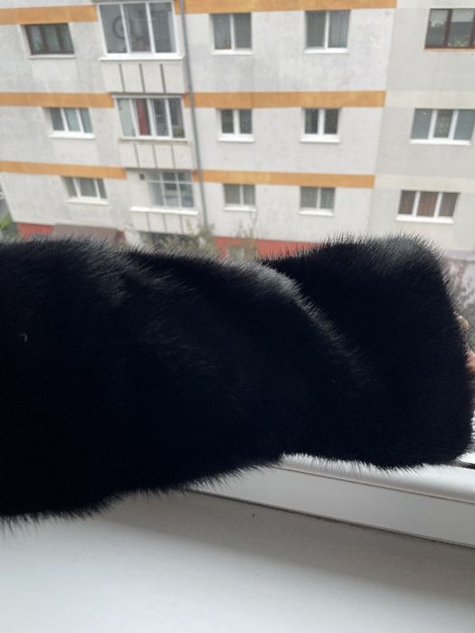 Pardesiu natural, blană  de Nurcă, mărimea S