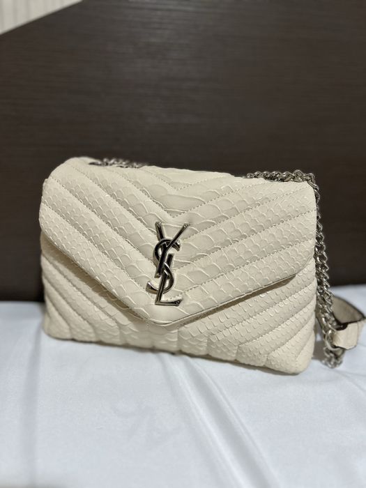 Бяла дамска чанта Ysl