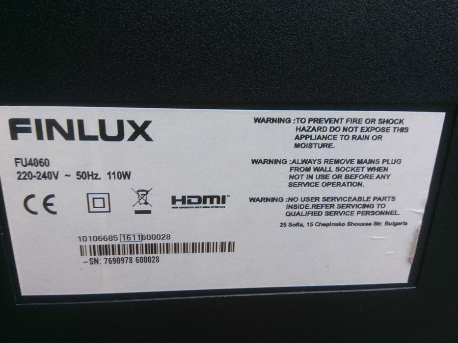 Телевизор FINLUX - 40" - за части