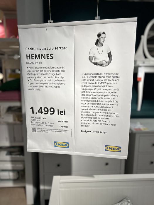 De vanzare pat extensibil cu 3 spatii de depozitare Hemnes