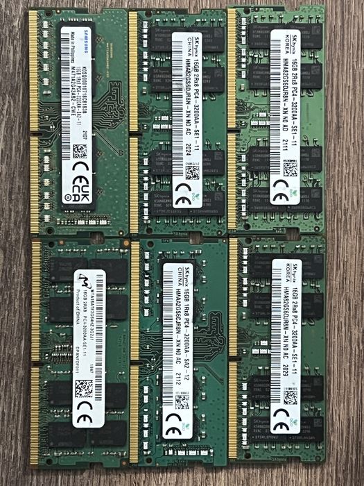 SK Hynix, Самсунг, МТА 16 GB DDR4-3200 рам памет