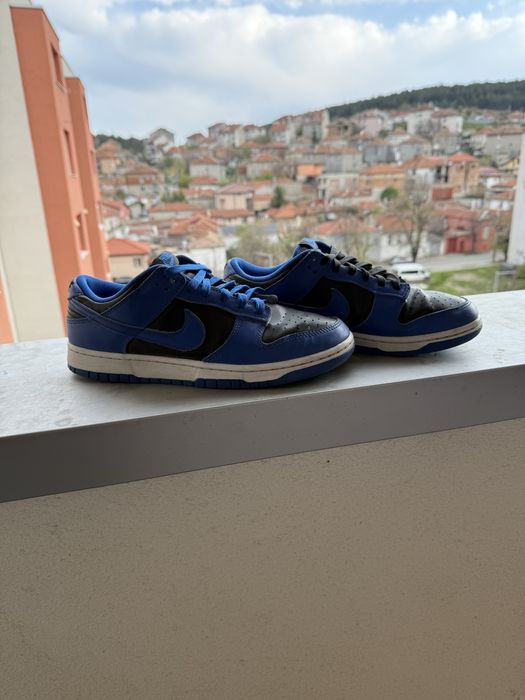 Nike dunk low dark blue and black