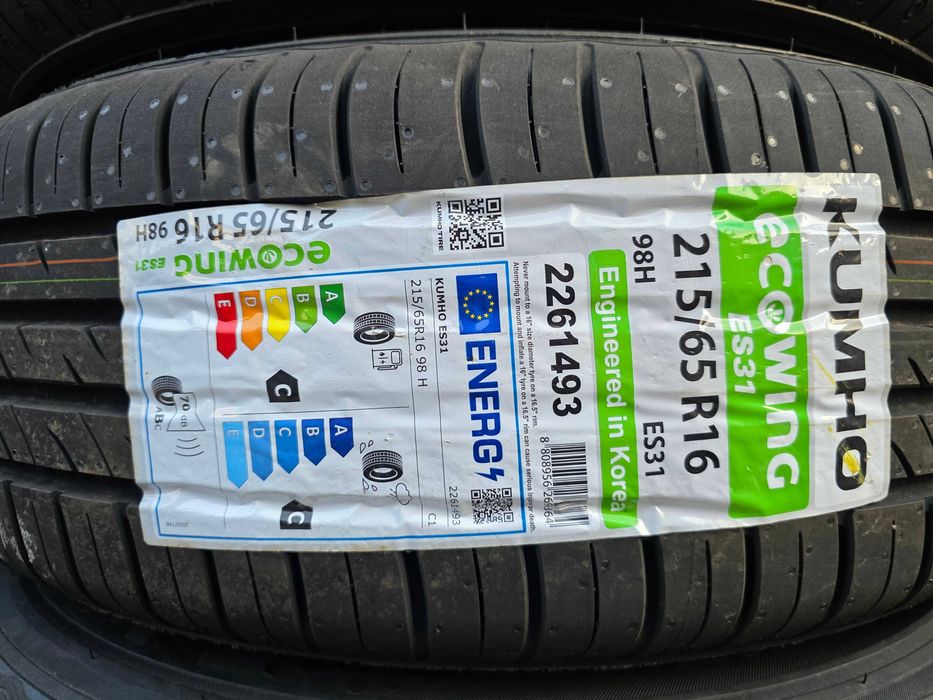 4бр Нови летни гуми 215 65 16 - Kumho - DOT 2025