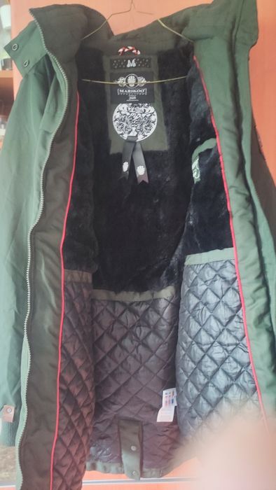 MARIKOO дамска парка ,цвят зелен