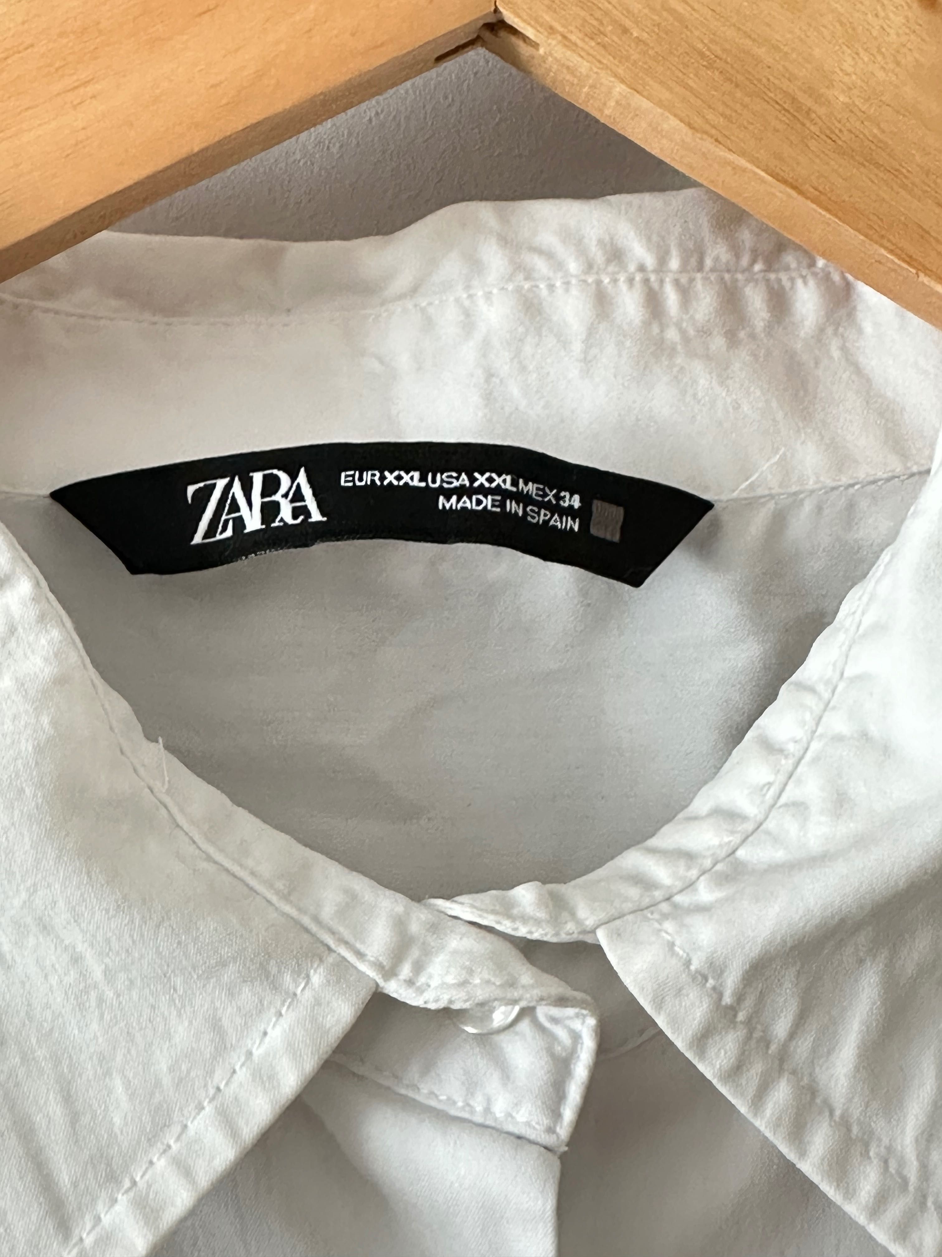 Бяла класическа риза ZARA -xs-