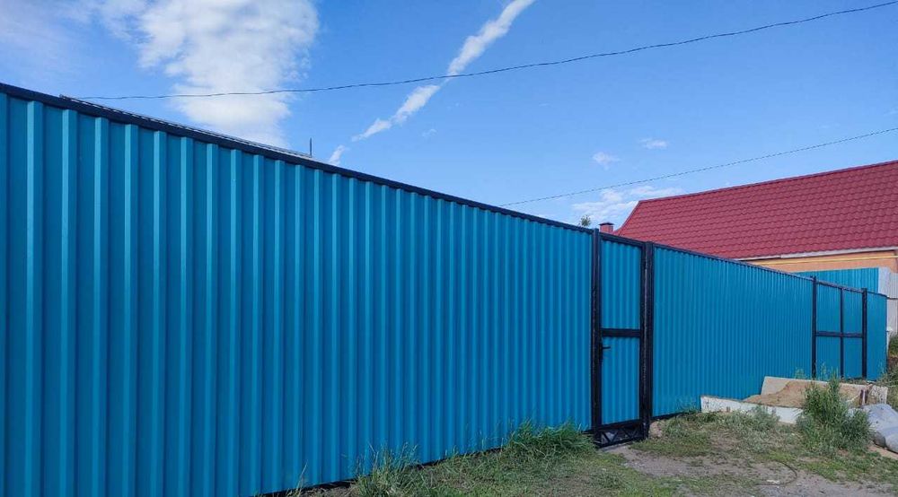 Заборы ворота навесы рабица профлист под ключ