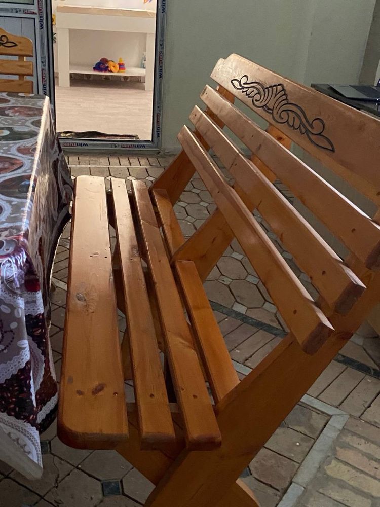 Дачний стол скамейкалар