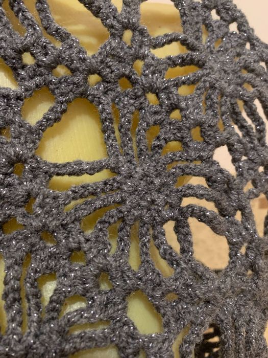 Esarfa fular 2,74 metri crosetata STELE fir dublu