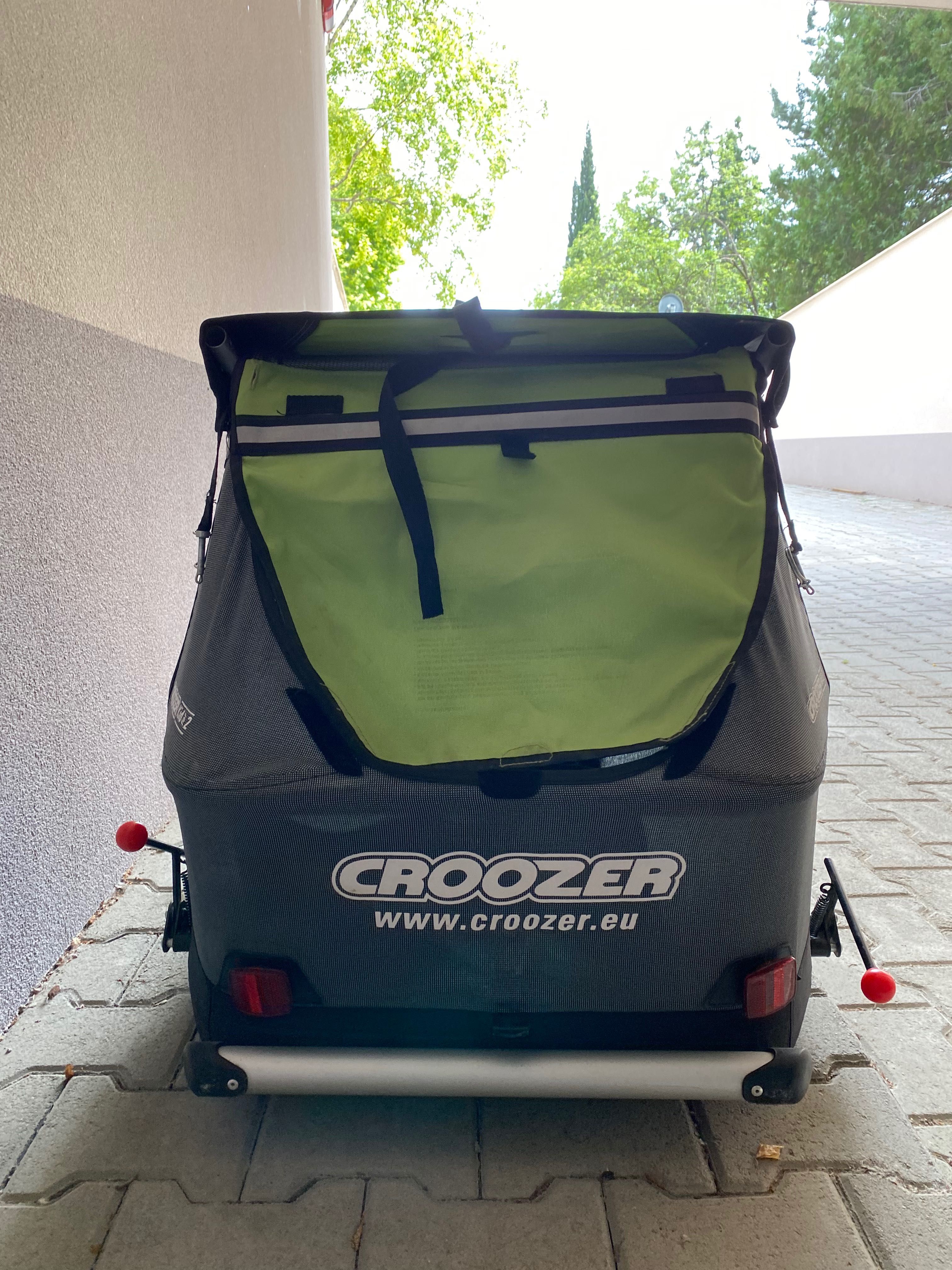 Рикша/количка за близнаци/ Croozer за 2 деца за колело и самостоятелна
