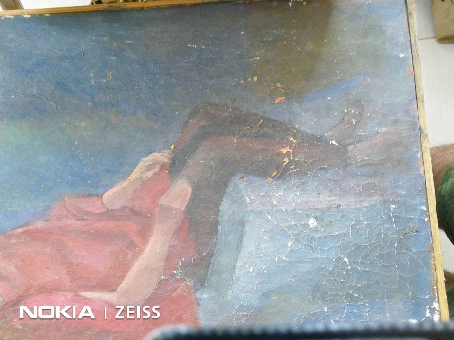 Tablou   "La Madame" 73X55cm autor necunoscut 100 lei