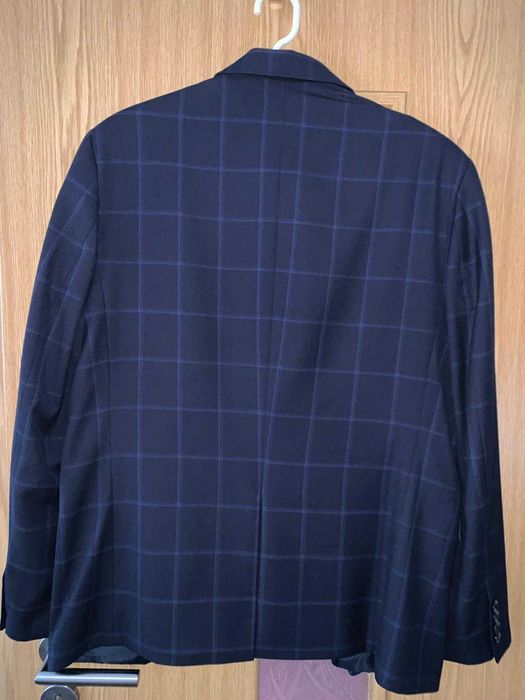 Sacou barbati Roberto Lara (Satu Mare) marime 52, lana, bleumarin