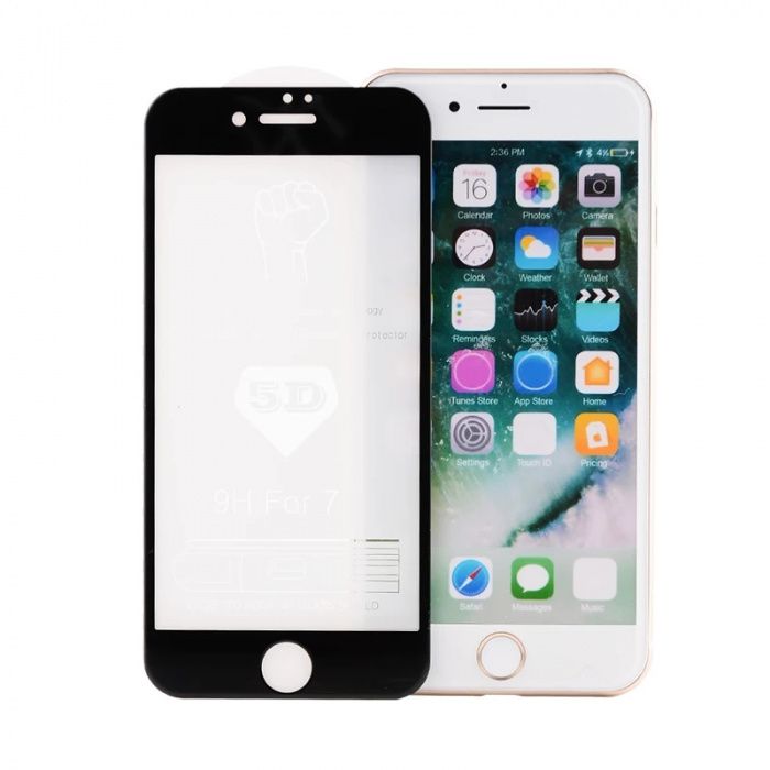 Folie sticla 5D - Full Glue pentru   Iphone 7 / Iphone 8 / X