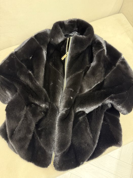 Продам черную норку евро мех