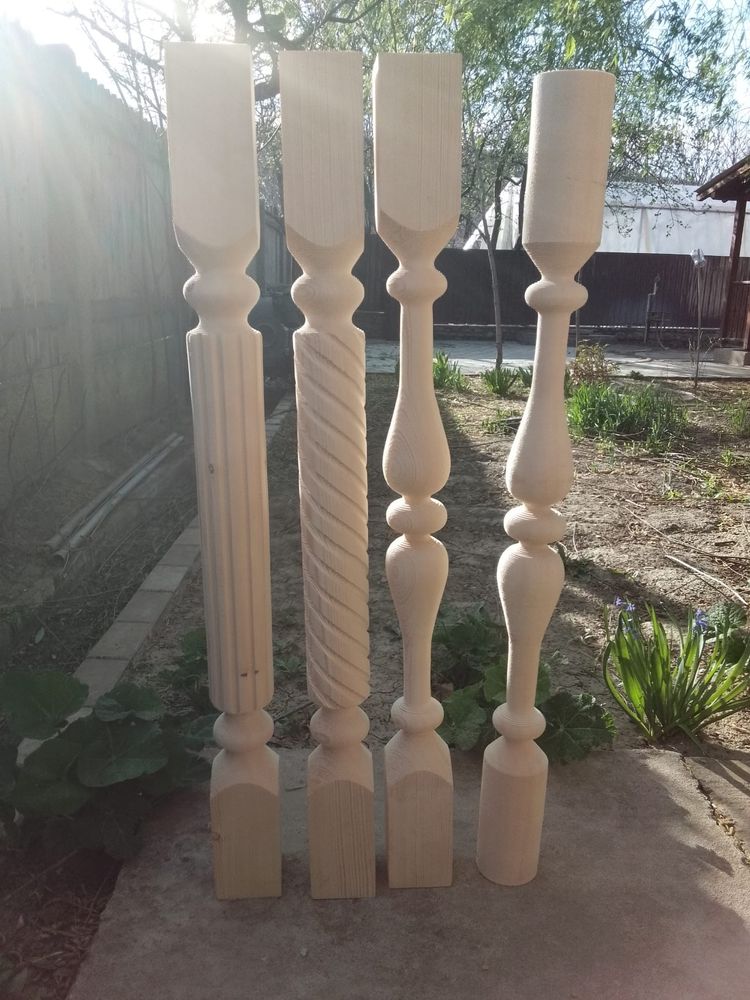 Balustri lemn, stalpi foisor, suporti flori