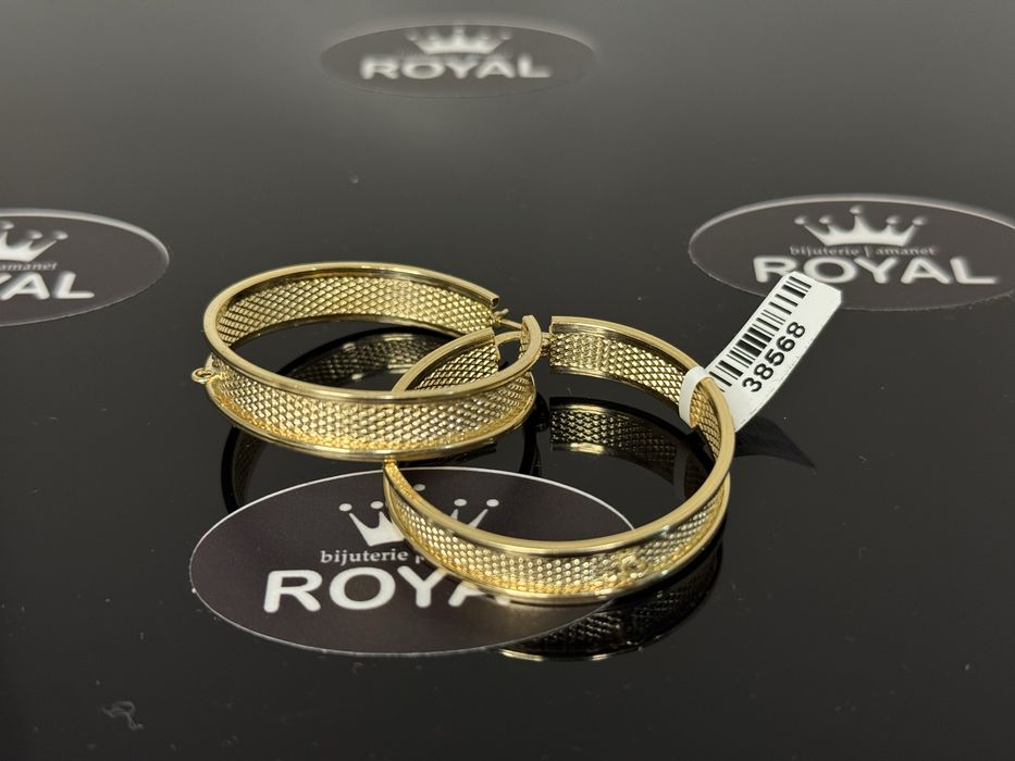 Bijuteria ROYAL : Cercei AUR NOU 14K / 9.24 GR