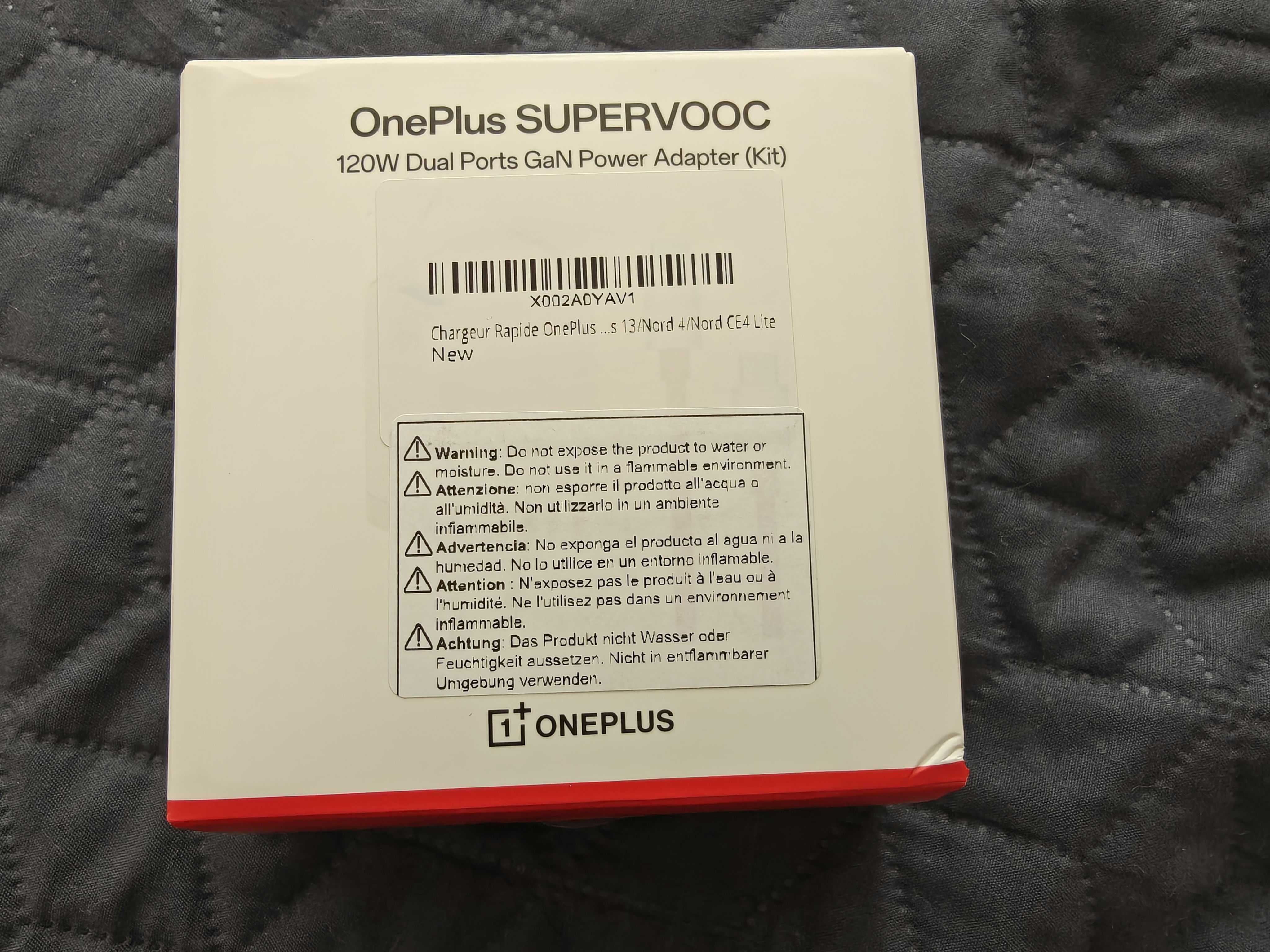 OnePlus SuperVOOC зарядно 120W Dual Port (USB-C + USB-A) – Чисто ново