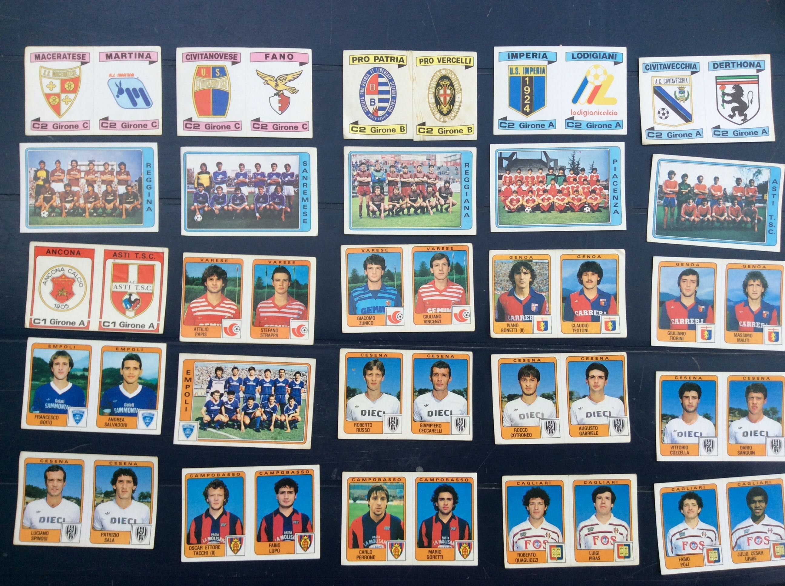 Stickere vechi fotbalisti Panini