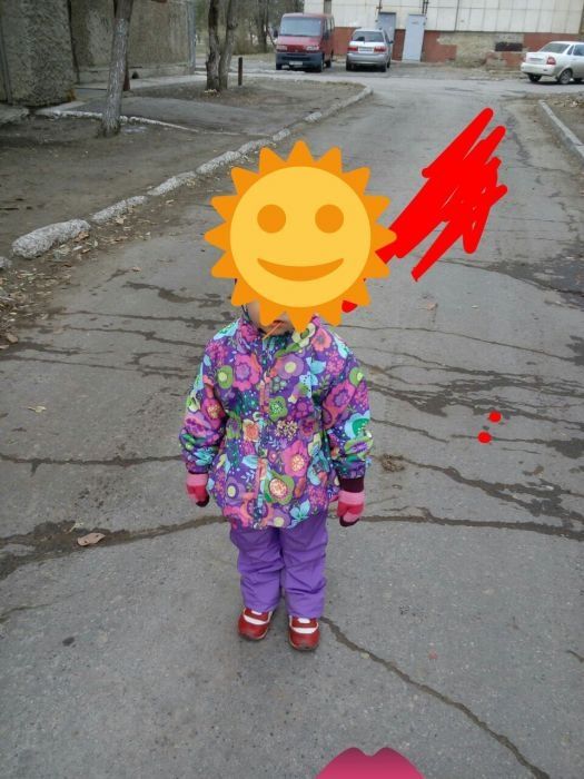 Демисезонный костюм на флисике, на девочку