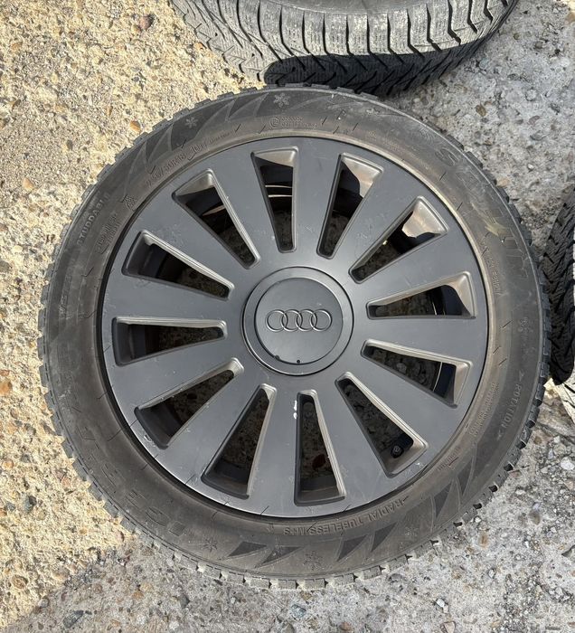 18" джанти 5х112 Audi - 8J et35 с зимни гуми 235/50/18 дот2018
