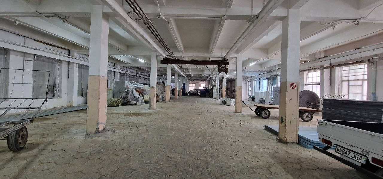 Бадамзар промзона Юнусабад склад 1100 м² потолки 4 м въезд для машин