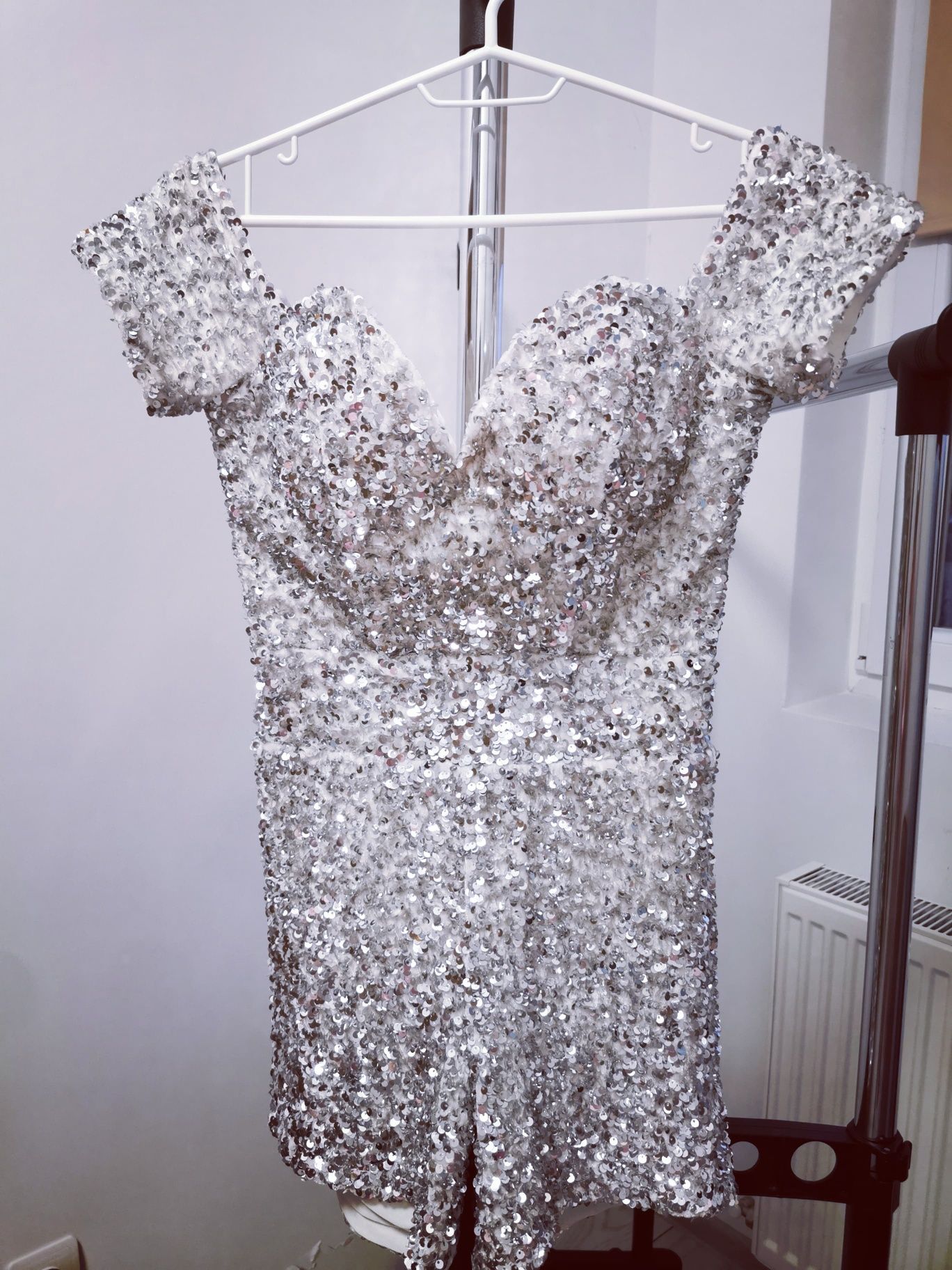 Rochie de mireasa / Rochie cununie civila / Salopeta eleganta cu trena