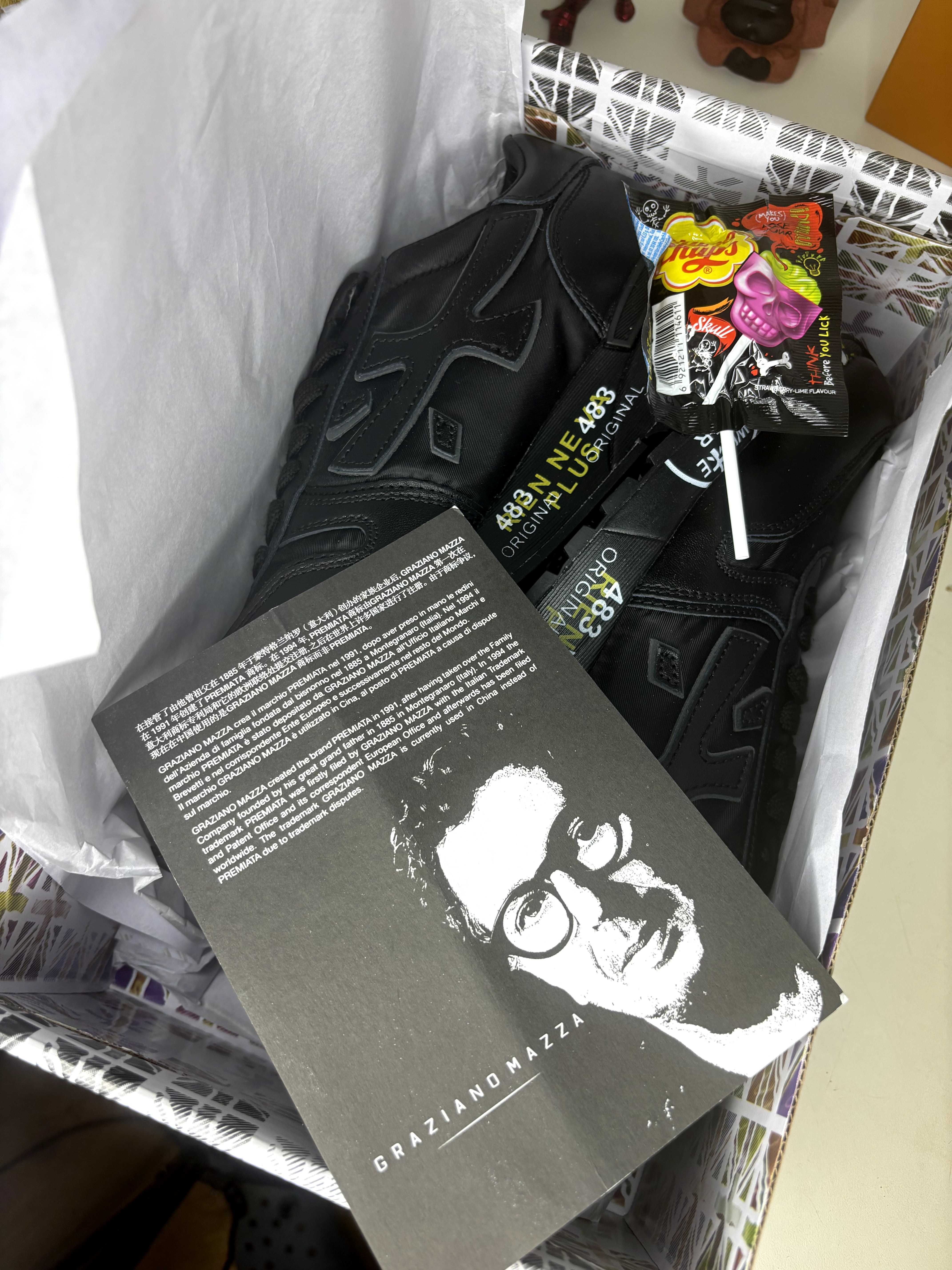 Обувки Premiata , черен цвят Nike ,Adidas  Bape