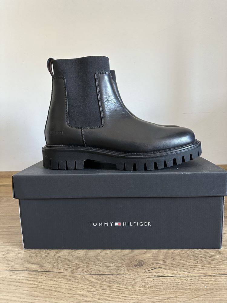 Мъжки кожени боти Tommy Hilfiger