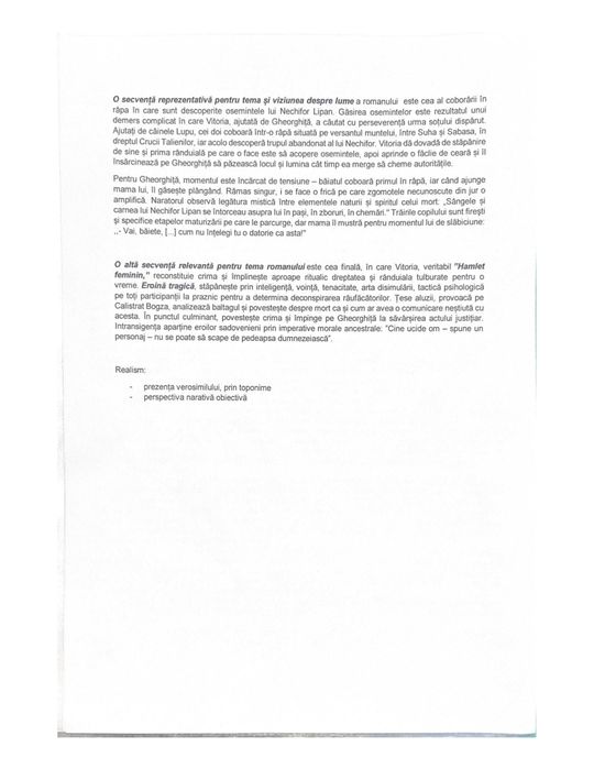 Eseuri Bac - Română