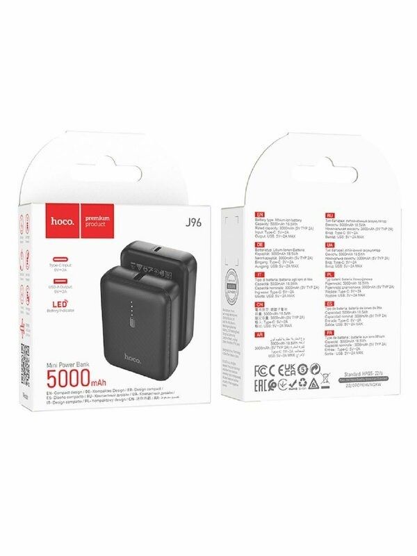 POWER BANK hoco мини J96 Портативная зарядка 5000mah