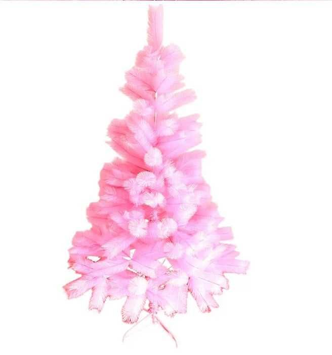 Pin Artificial de Craciun, Roz, Pin Lucios, 180cm, suport inclus