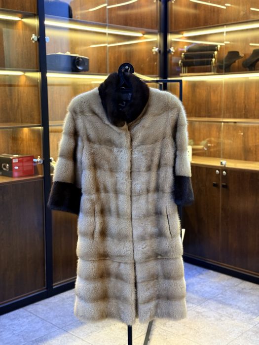 Шуба норковая трансформер размер 46-48