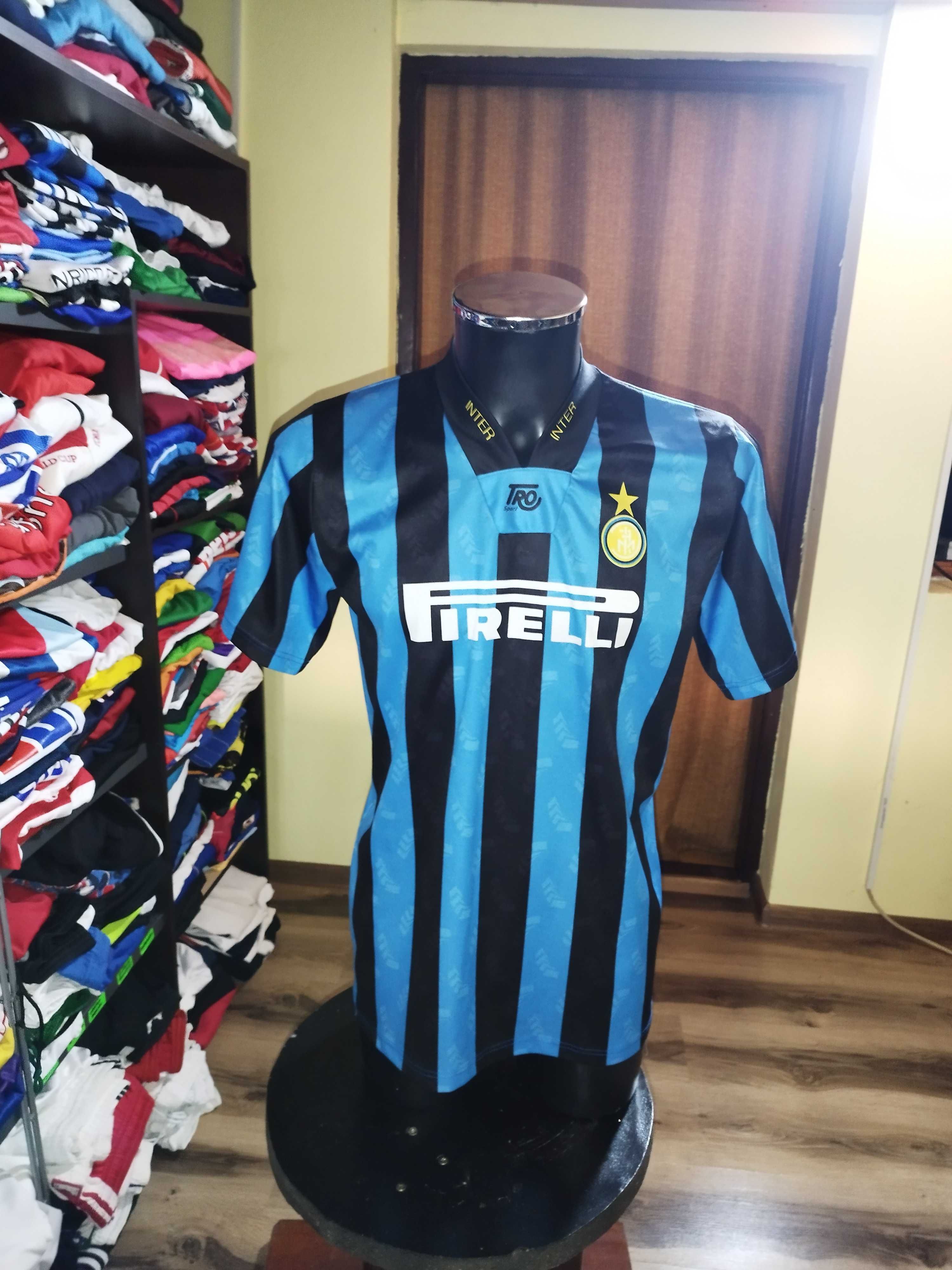 tricou inter milano  retro vintage anii 90 marimea L nou