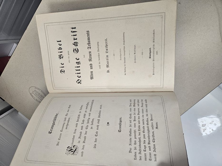 Biblie anul 1897 Luther !