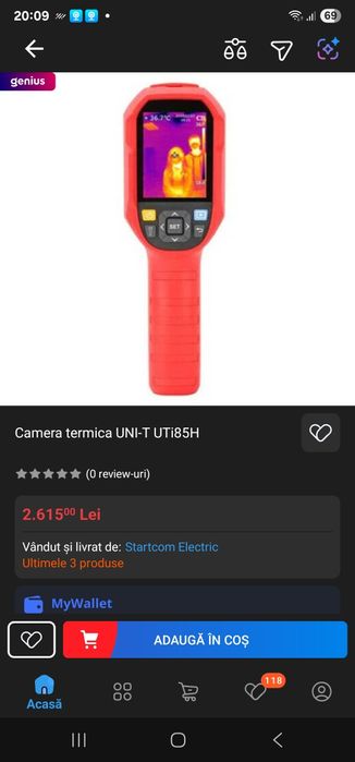 Camera termoviziune UNI-T UTi85H
