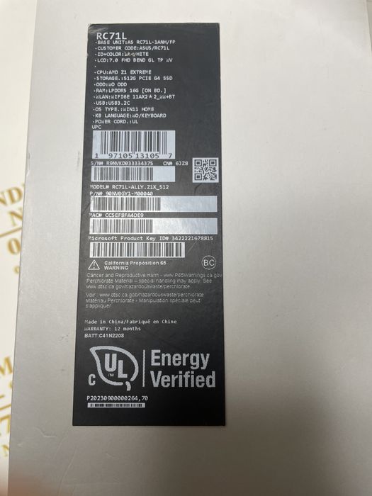 NDP Amanet Braila Consola Asus Rog Ally RC 71L(43677)