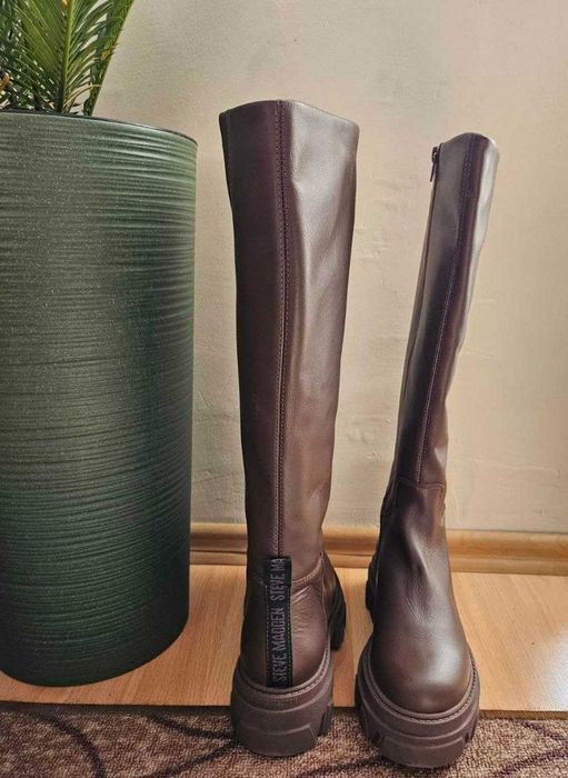Steve Madden ,  кафяви ботуши, естествена кожа , 38ми номер, 24.7см