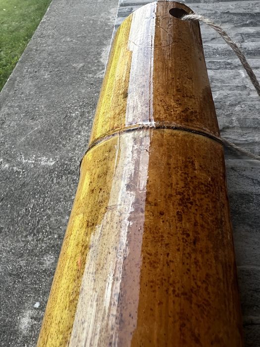 Jardiniere din bambus pentru flori
