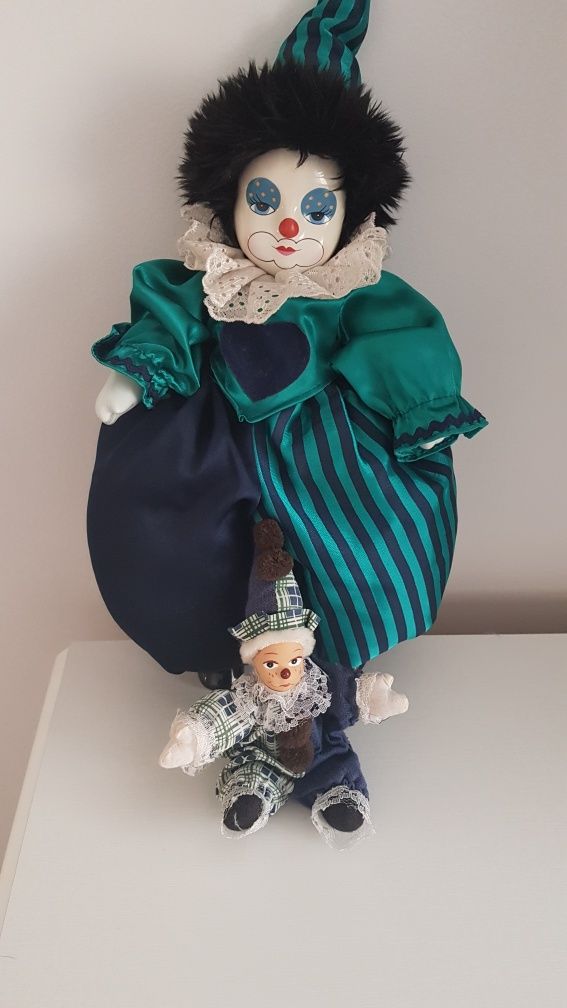 Clown din portelan 45cm