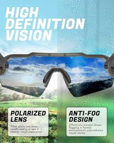 Нови Поляризирани спортни очила UV400 защита за колоездене и бягане